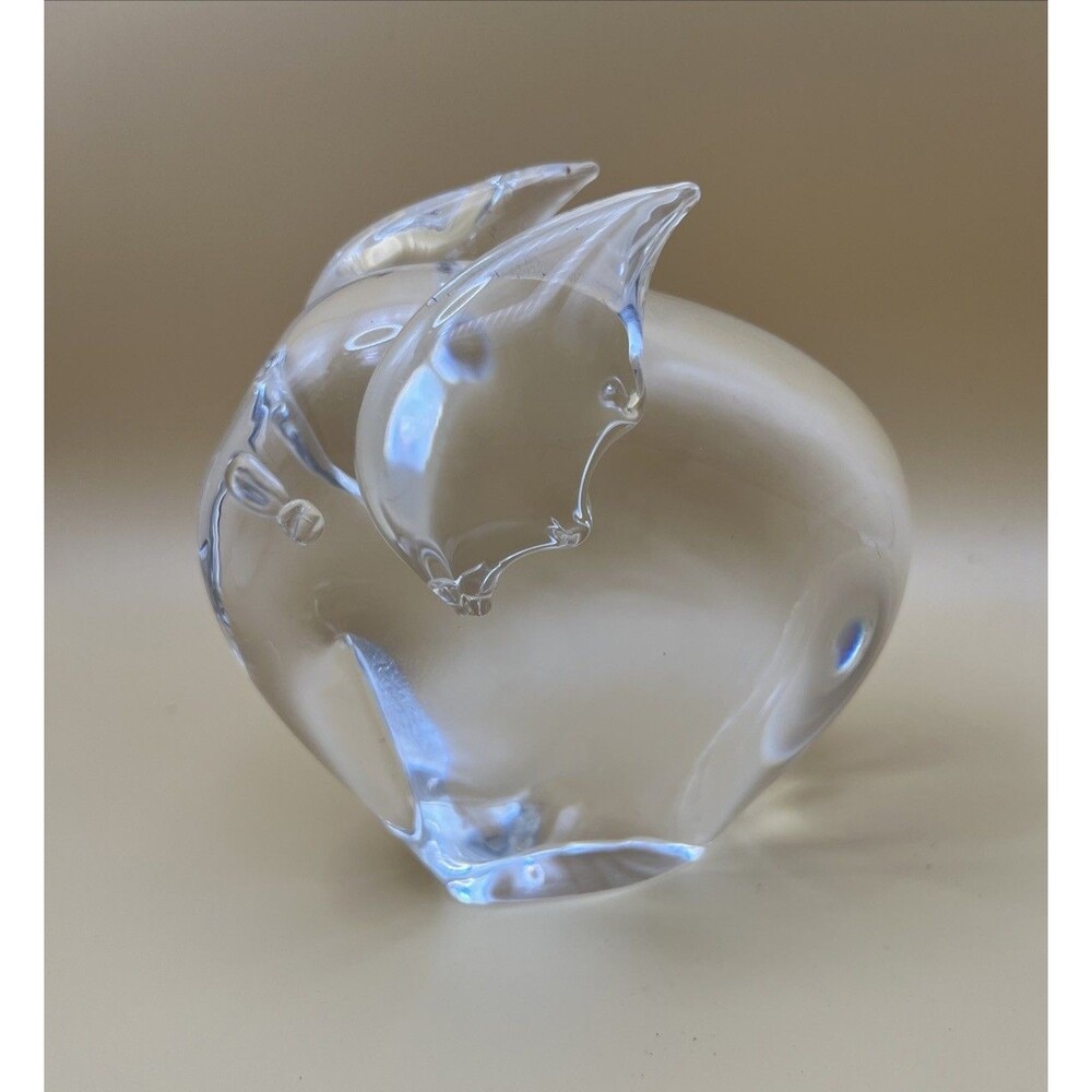 1960 STEUBEN Crystal ELEPHANT Trunk Down - Figurine #8106 by George Thompson